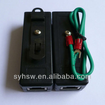26*26*95mm RJ45 POE 1000 Protecteur contre les surtensions pour la protection contre la foudre à la tension de ligne 48V