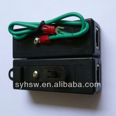 52 g SY3160 Rj45 Cat6 Ethernet/POE Surge Protector avec tension de ligne de 60 V